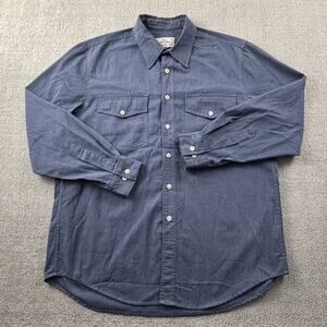 Vintage Tilley Endurables Shirt Adult Large Blue Button Up Long Sleeve Casual